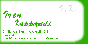 iren koppandi business card
