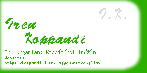 iren koppandi business card